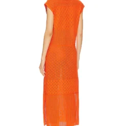 RAILS ROBE MI-LONGUE ASHLEY Arancione -Ravis Mode Soldes Boutique RAIL WD303 V3