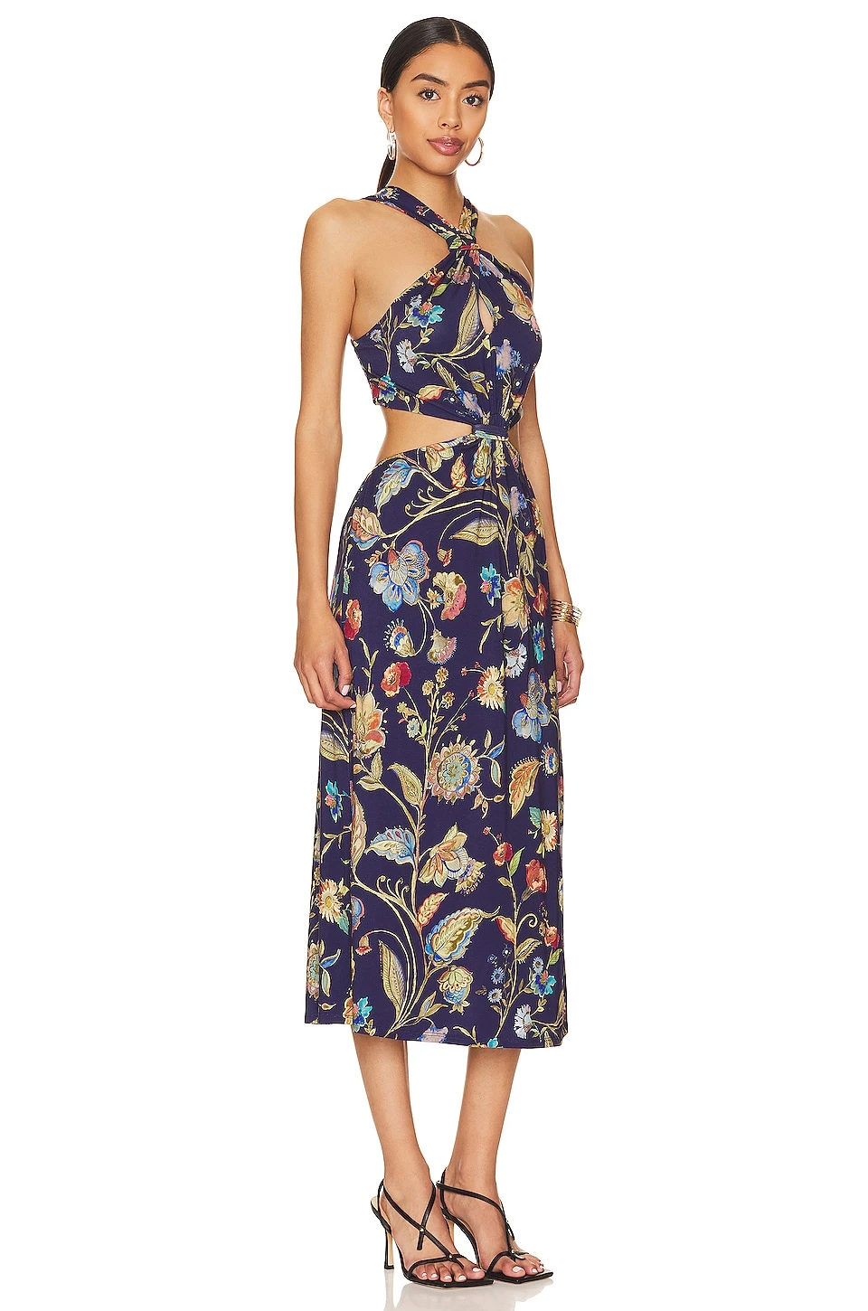 ROBE MI-LONGUE ALLUNDRA Dockside Floral 2 ROBE MI-LONGUE ALLUNDRA Dockside Floral – Image 2