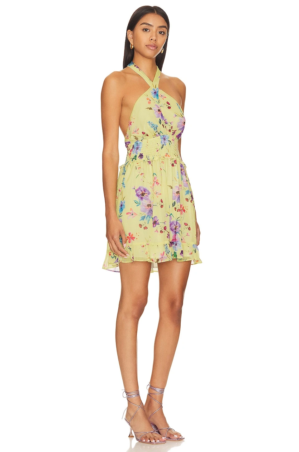 ROBE COURTE LOUISE Love Bird Floral 2 ROBE COURTE LOUISE Love Bird Floral – Image 2