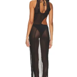 ROBE MI-LONGUE ALAIA Black -Ravis Mode Soldes Boutique RIOR WD1 V4