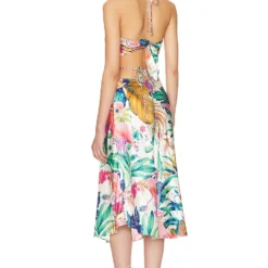 ROBE MI-LONGUE ZAZU Motley Tropical -Ravis Mode Soldes Boutique ROCS WD251 V3