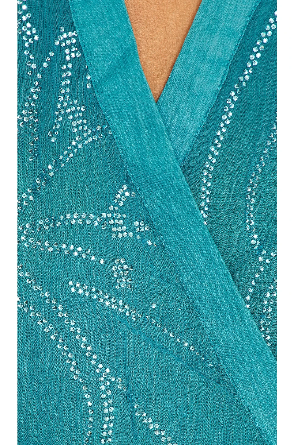 ROBE CHEMISE Teal 4 ROBE CHEMISE Teal – Image 4