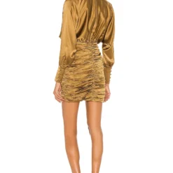 ROBE COURTE BARBARA Olive Green 7 ROBE COURTE BARBARA Olive Green -Ravis Mode Soldes Boutique ROFR WD109 V3