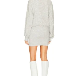 ROBE WAVERLY Stone Grey 8 ROBE WAVERLY Stone Grey -Ravis Mode Soldes Boutique ROFR WD419 V4