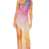 ROBE LONGUE CROCHET CANDICE Sunset Ombre