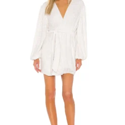 ROBE GABRIELLE Moonglow White 14 ROBE GABRIELLE Moonglow White -Ravis Mode Soldes Boutique ROFR WD77 V1 1