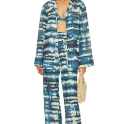 ROBE VALENTINA Blue Tye Dye Multi -Ravis Mode Soldes Boutique RONR WS379 V5