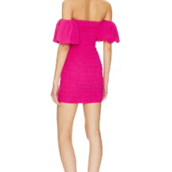 ROBE COURTE SEVINA Fuchsia 5 ROBE COURTE SEVINA Fuchsia -Ravis Mode Soldes Boutique RUNR WD5 V3