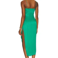 ROBE MI-LONGUE ASHLEE Kelly Green -Ravis Mode Soldes Boutique SAYR WD407 V3
