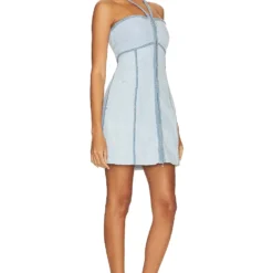 ROBE RENATA Sky Blue -Ravis Mode Soldes Boutique SBNA WD203 V3