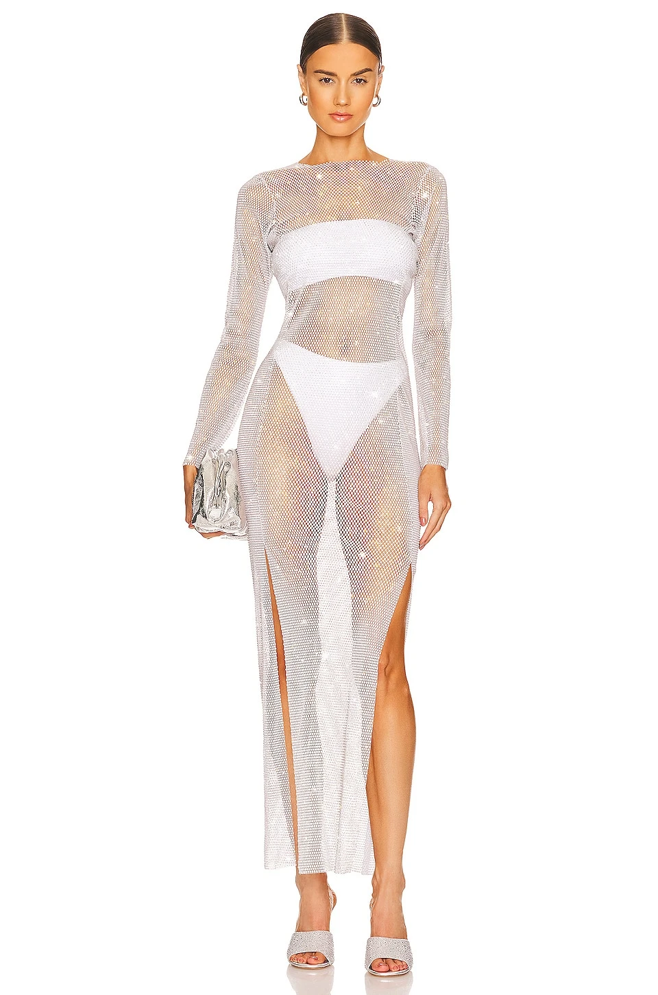 ROBE MAXI DIAMONDS Black 4 ROBE MAXI DIAMONDS Black – Image 4