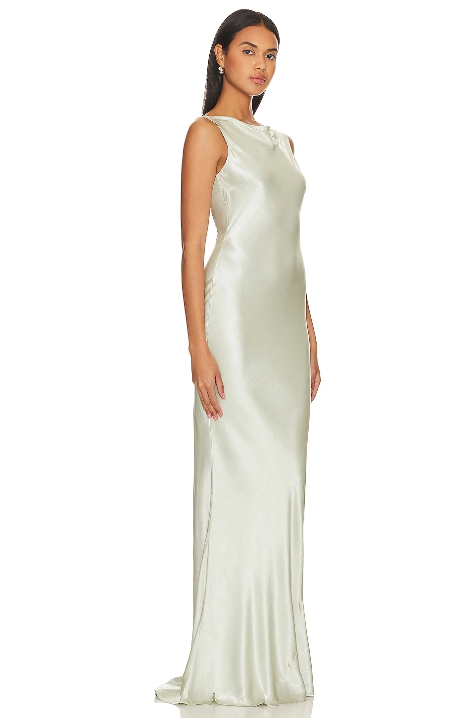 ROBE DE SOIRÉE MARGO Sage 2 ROBE DE SOIRÉE MARGO Sage – Image 2