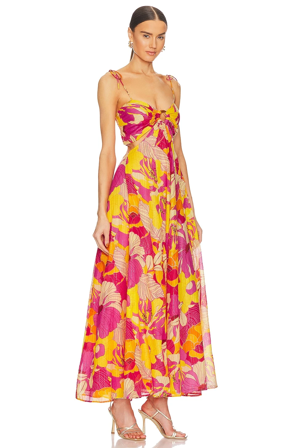 ROBE MAGDA Flowers Print 2 ROBE MAGDA Flowers Print – Image 2