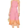 ROBE ADELA Dubai Tie Dye Pink Orange