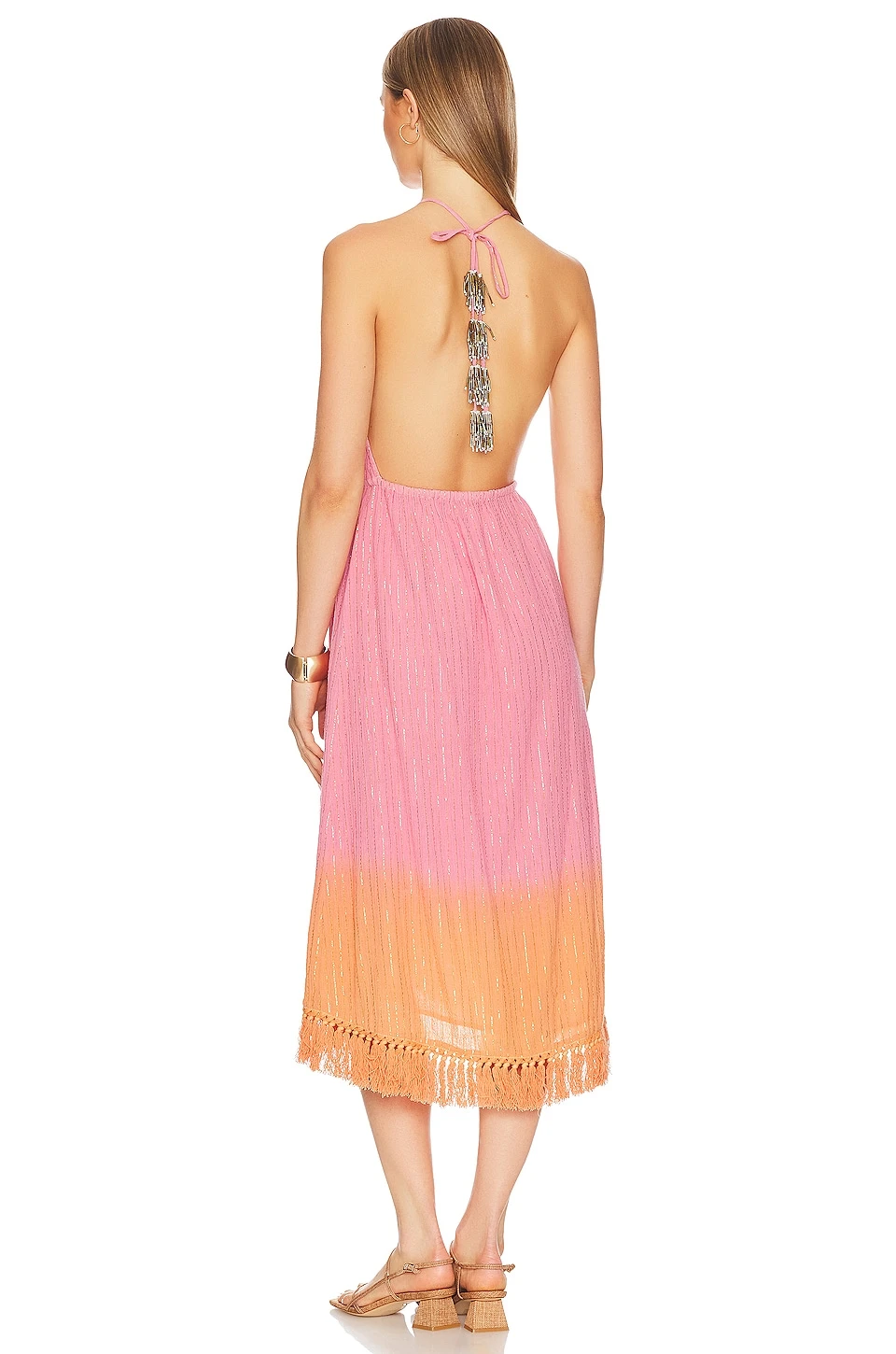 ROBE ADELA Dubai Tie Dye Pink Orange 4 ROBE ADELA Dubai Tie Dye Pink Orange – Image 4