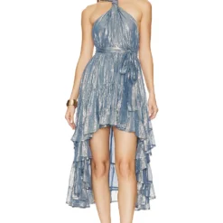 ROBE CELESTE Ios Tendre Bleu -Ravis Mode Soldes Boutique SDRE WD197 V1 1