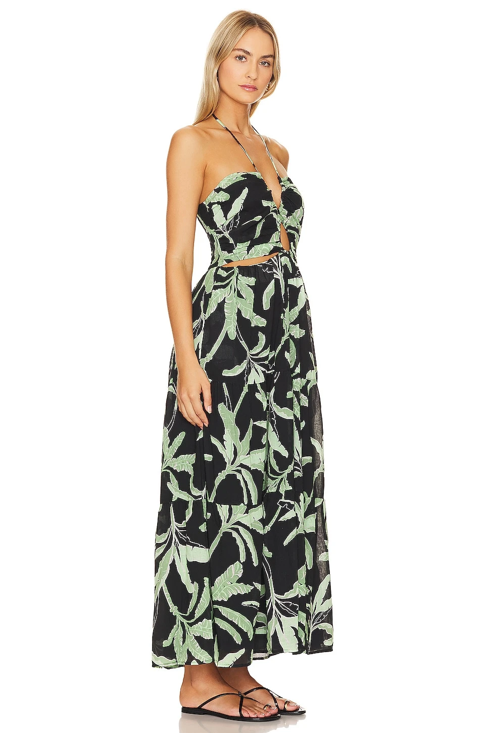 Seafolly ROBE PALM PARADISE Black 2 Seafolly ROBE PALM PARADISE Black – Image 2