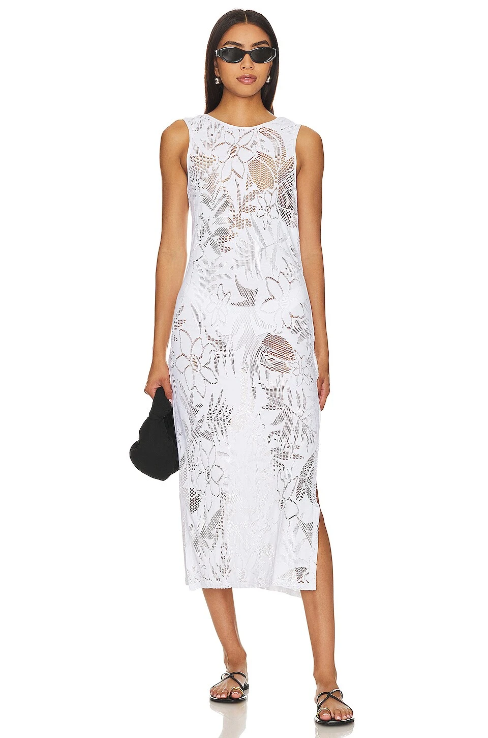 Seafolly ROBE MI-LONGUE ISLANDS White 1 Seafolly ROBE MI-LONGUE ISLANDS White