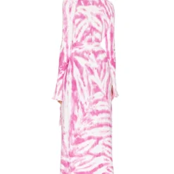 ROBE CARDIGAN GLORIA White Pink Swirl Td 5 ROBE CARDIGAN GLORIA White Pink Swirl Td -Ravis Mode Soldes Boutique SERR WD72 V3