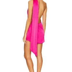 ROBE COURTE EN SOIE KENDALL Fuchsia 7 ROBE COURTE EN SOIE KENDALL Fuchsia -Ravis Mode Soldes Boutique SERR WD75 V4