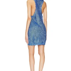 ROBE PULL YONIT Royal Blue Coated -Ravis Mode Soldes Boutique SERR WD88 V3