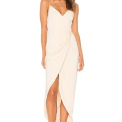 Shona Joy ROBE DRAPÉE COCKTAIL Nude