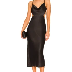 Shona Joy ROBE MI-LONGUE THALIA BIAS Black 8 Shona Joy ROBE MI-LONGUE THALIA BIAS Black -Ravis Mode Soldes Boutique SHON WD400 V1 1