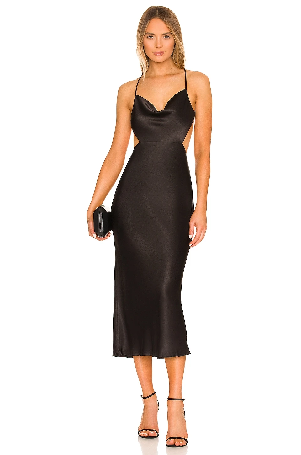Shona Joy ROBE MI-LONGUE THALIA BIAS Black 4 Shona Joy ROBE MI-LONGUE THALIA BIAS Black – Image 4