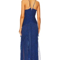 Shona Joy ROBE SALDANHA Strong Blue & Deep Blue -Ravis Mode Soldes Boutique SHON WD480 V3