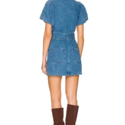 Show Me Your Mumu ROBE OXFORD Stormy Blue -Ravis Mode Soldes Boutique SHOW WD517 V3