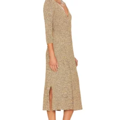 Solid & Striped ROBE LILA Espresso, Marigold & Eggshell -Ravis Mode Soldes Boutique SLST WD63 V3