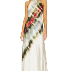 ROBE MAXI SHERYL Multi Linear Distortion