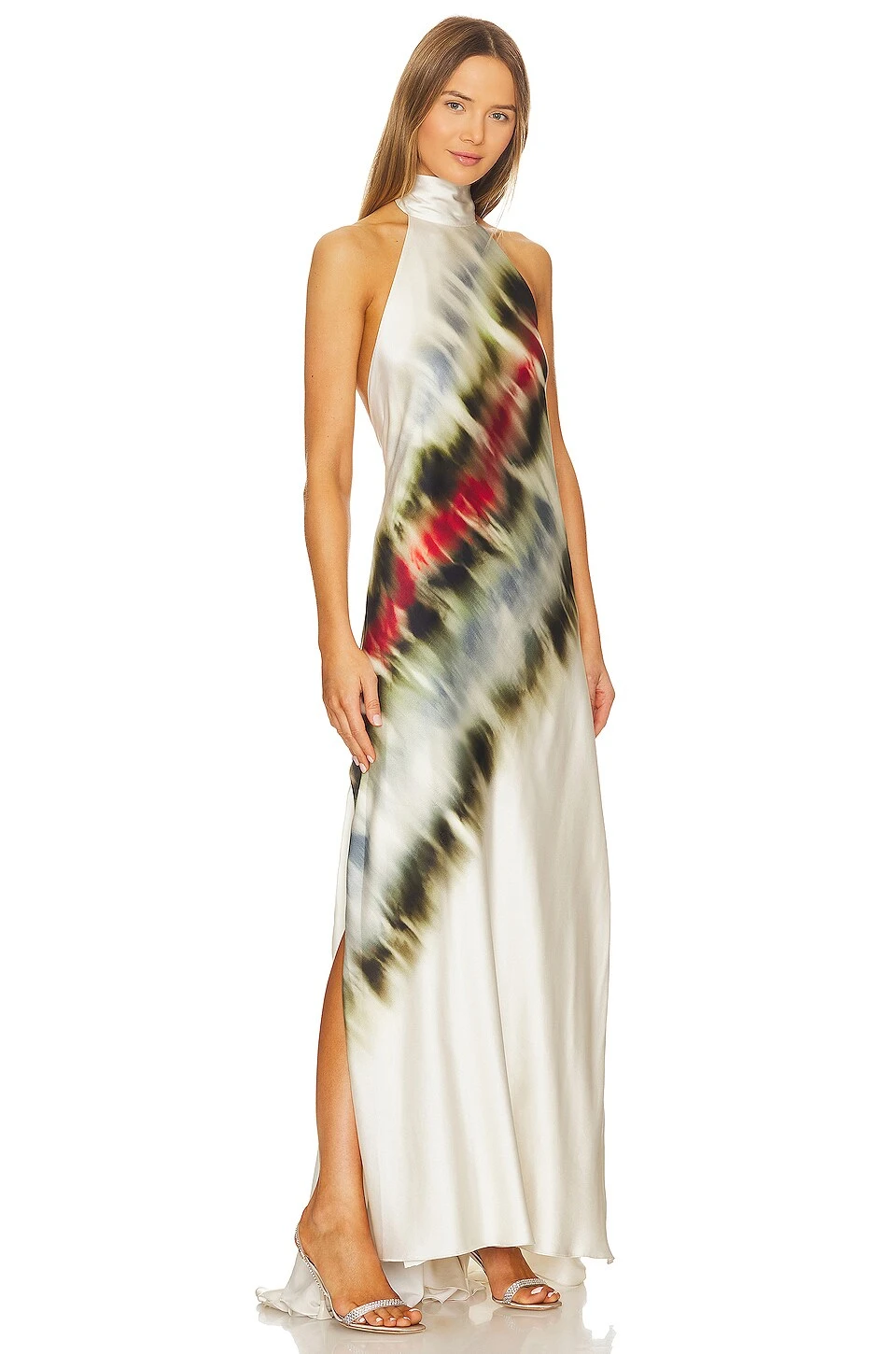 ROBE MAXI SHERYL Multi Linear Distortion 2 ROBE MAXI SHERYL Multi Linear Distortion – Image 2