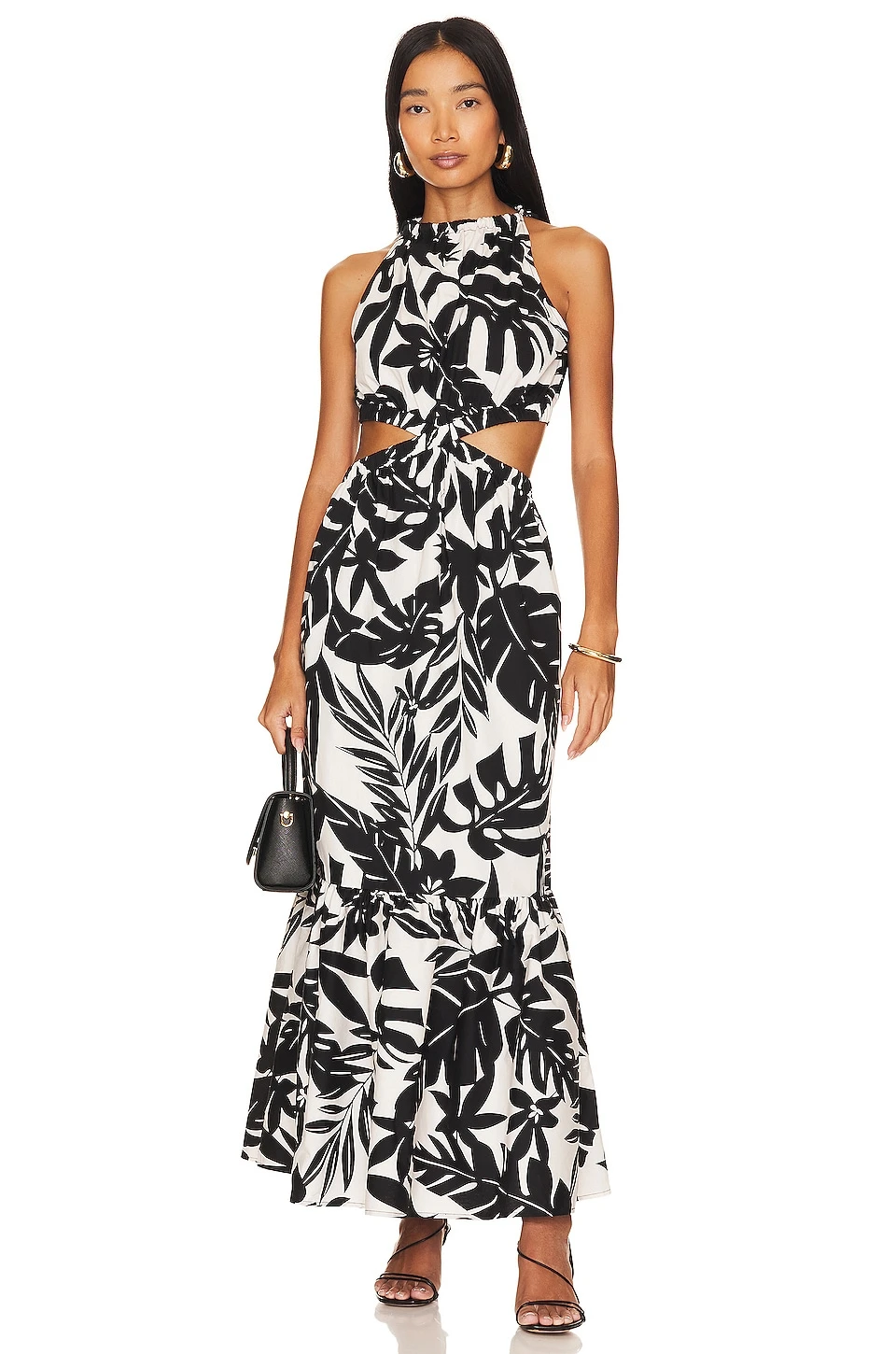 Steve Madden ROBE JULES Black & Ivory 1 Steve Madden ROBE JULES Black & Ivory