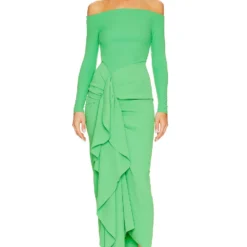 ROBE LOTUS Green -Ravis Mode Soldes Boutique SOLA WD237 V1 1
