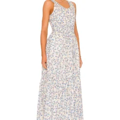 ROBE MAXI FLORAL TIERED Cream Multi -Ravis Mode Soldes Boutique SOMR WD14 V2