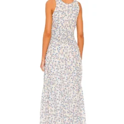 ROBE MAXI FLORAL TIERED Cream Multi -Ravis Mode Soldes Boutique SOMR WD14 V3