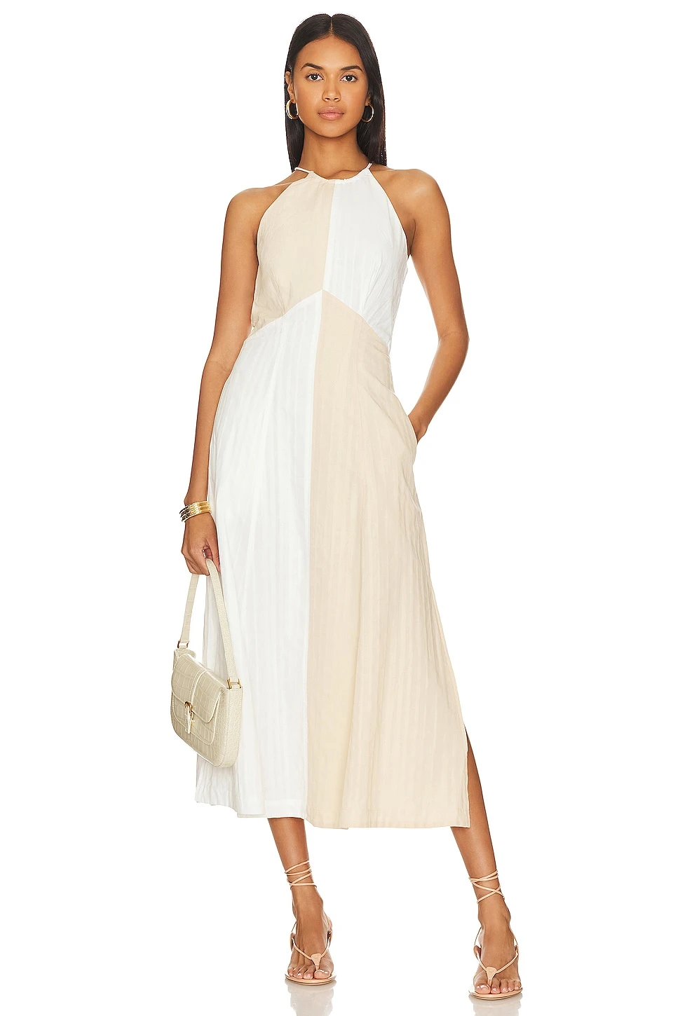 ROBE MI-LONGUE DESTINE Milk Tea 1 ROBE MI-LONGUE DESTINE Milk Tea