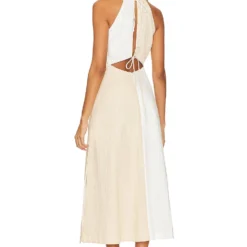 ROBE MI-LONGUE DESTINE Milk Tea 5 ROBE MI-LONGUE DESTINE Milk Tea -Ravis Mode Soldes Boutique SOVR WD21 V3