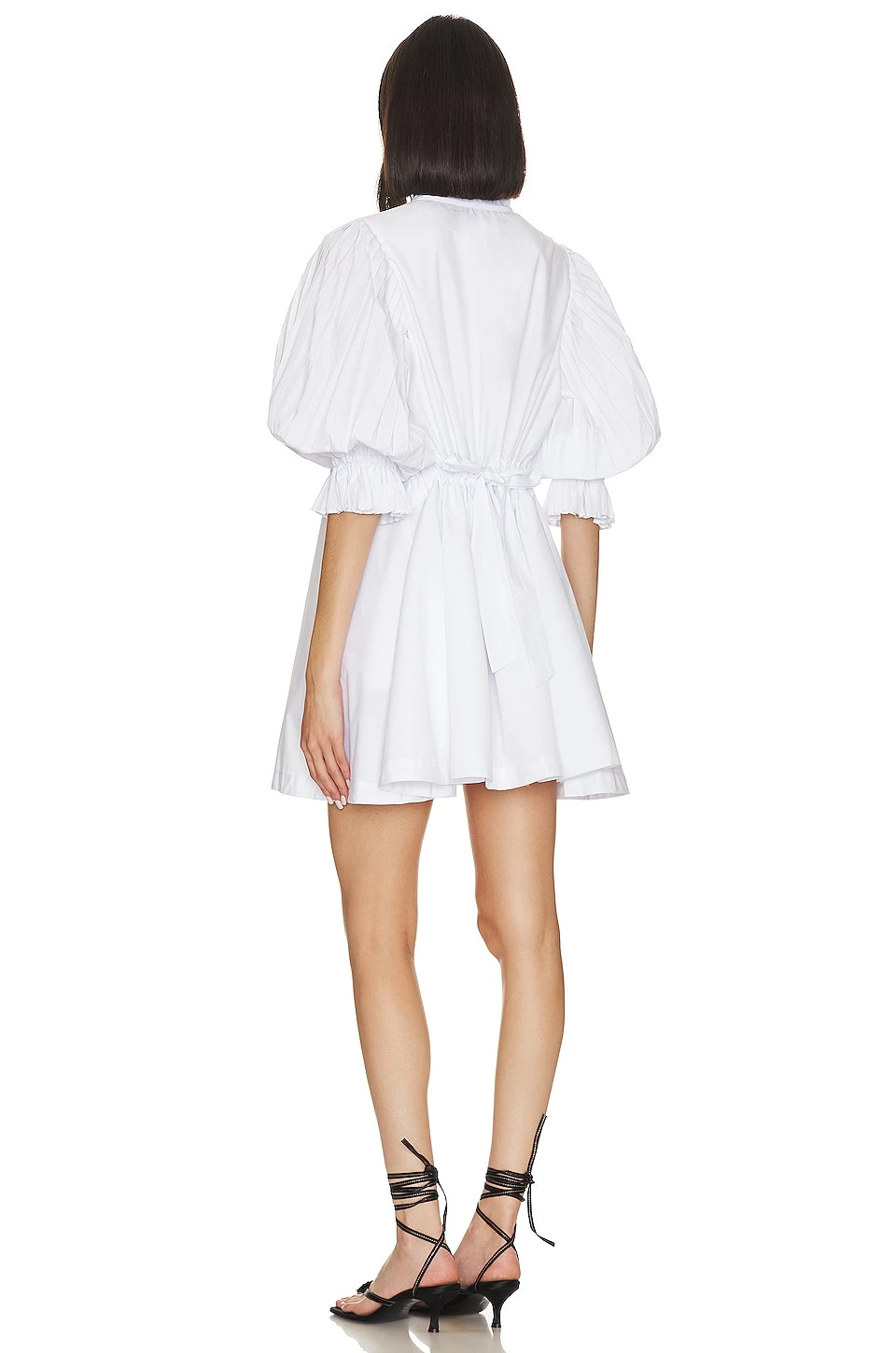 ROBE COURTE FOCUS PLEAT SMOCK White 3 ROBE COURTE FOCUS PLEAT SMOCK White – Image 3