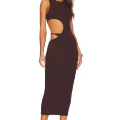 ROBE LOUELLA Brown 10 ROBE LOUELLA Brown -Ravis Mode Soldes Boutique SPDW WD1987 V1 1