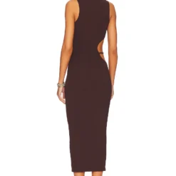 ROBE LOUELLA Brown 9 ROBE LOUELLA Brown -Ravis Mode Soldes Boutique SPDW WD1987 V4