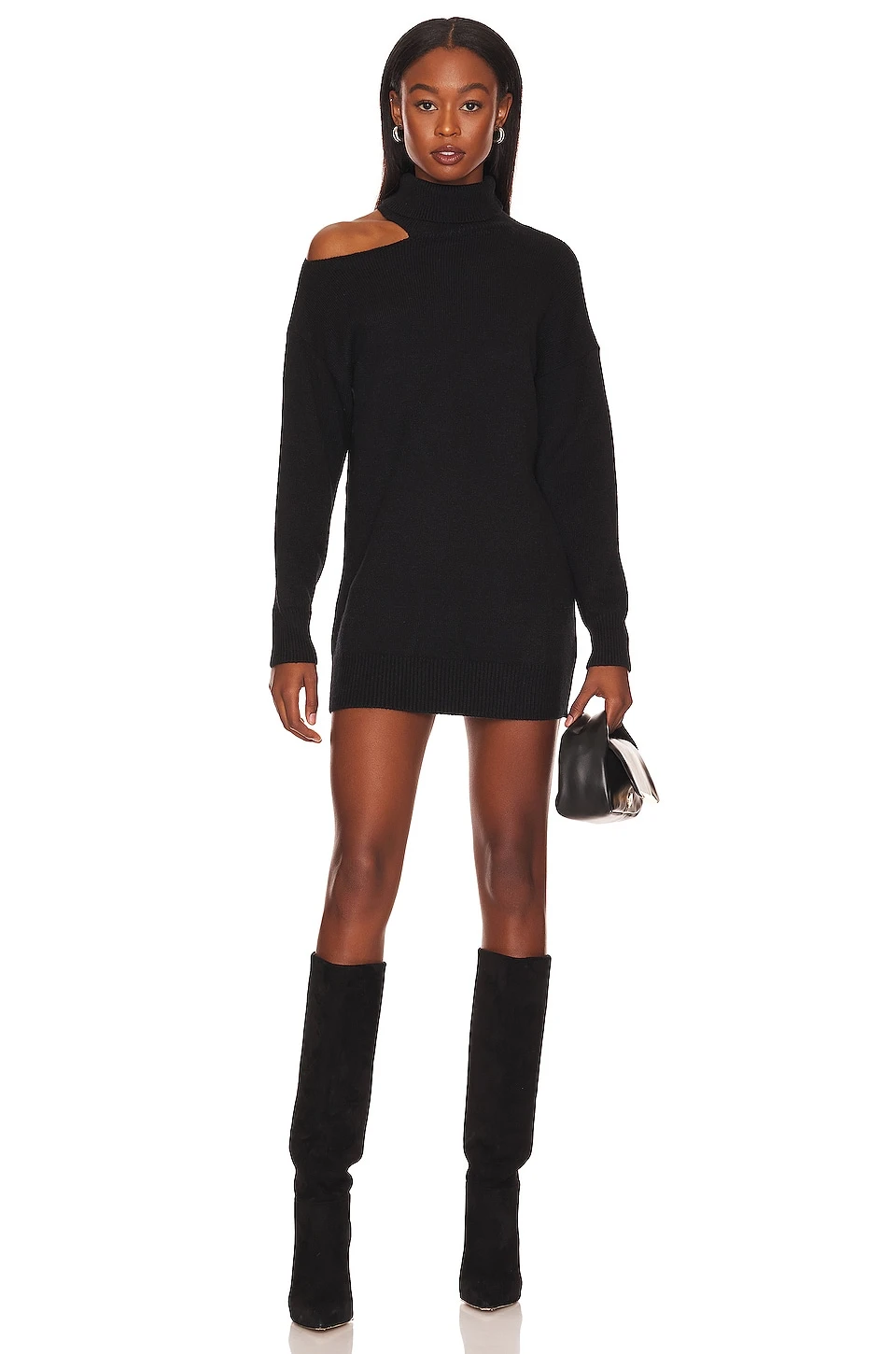 ROBE COURTE AMELIA Black 1 ROBE COURTE AMELIA Black