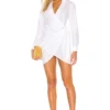 ROBE COURTE DRAPÉE SOPHIE White