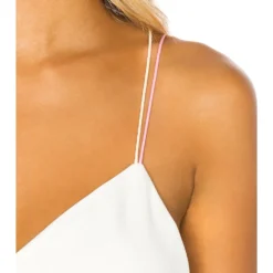 ROBE DROITE À BRETELLES BREANNA White 11 ROBE DROITE À BRETELLES BREANNA White -Ravis Mode Soldes Boutique SPDW WD581 V5