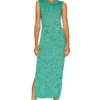 ROBE MAXI MERCURY KNIT Emerald