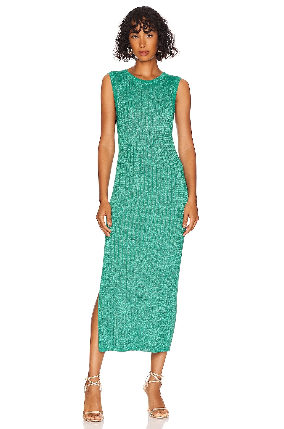 ROBE MAXI MERCURY KNIT Emerald 1 ROBE MAXI MERCURY KNIT Emerald