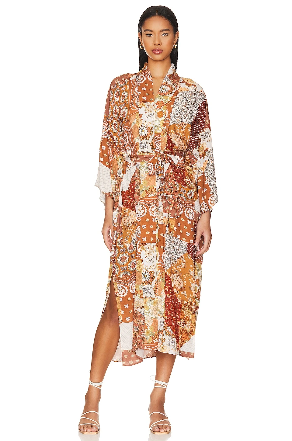 X REVOLVE Cha Cha Maxi Robe Brown Sugar 2 X REVOLVE Cha Cha Maxi Robe Brown Sugar – Image 2