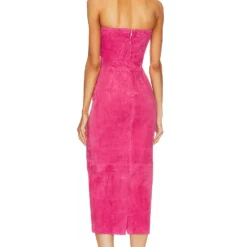 ROBE TUBE EN DAIM Hot Pink 5 ROBE TUBE EN DAIM Hot Pink -Ravis Mode Soldes Boutique SPRR WD20 V3