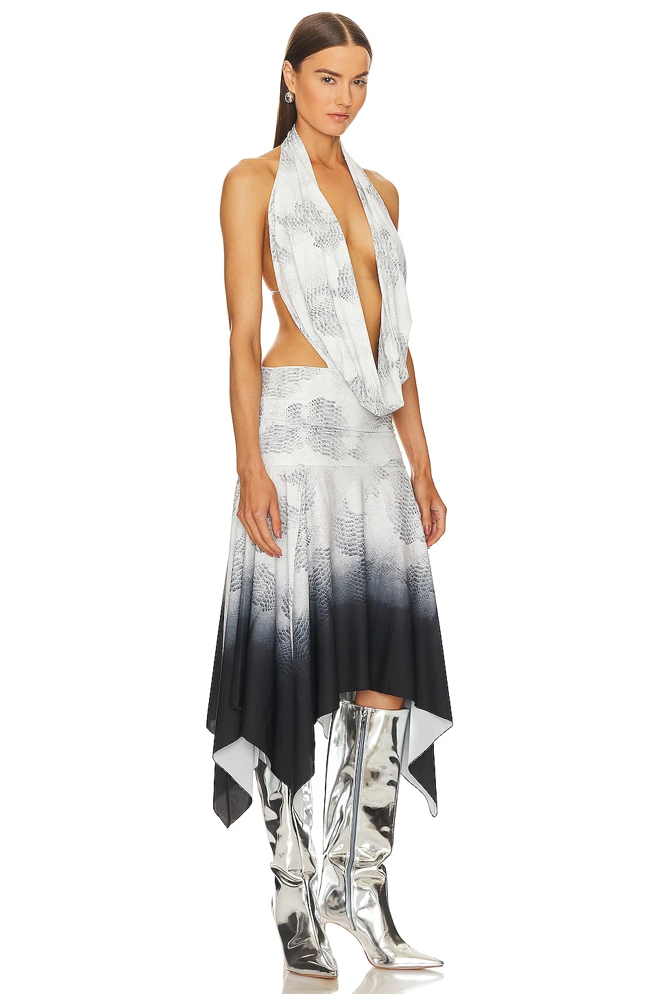 ROBE MI-LONGUE VALEH Ombre Snake 2 ROBE MI-LONGUE VALEH Ombre Snake – Image 2